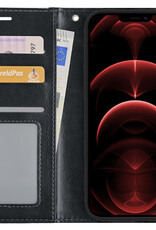 Nomfy Hoesje Geschikt voor iPhone 13 Pro Hoesje 2-in-1 Bookcase Hoes Case Uitneembaar - Hoes Geschikt voor iPhone 13 Pro Hoes Cover - Zwart