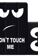 NoXx Hoesje Geschikt voor Samsung Galaxy Tab A9 Plus Hoesje Case Hard Cover Hoes Book Case - Don't Touch Me