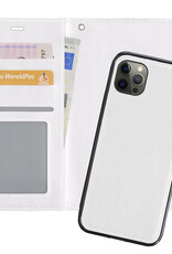Nomfy Hoesje Geschikt voor iPhone 13 Pro Hoesje 2-in-1 Bookcase Hoes Case Uitneembaar - Hoes Geschikt voor iPhone 13 Pro Hoes Cover - Wit
