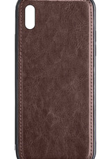 Nomfy Hoesje Geschikt voor iPhone X Hoesje 2-in-1 Bookcase Hoes Case Uitneembaar - Hoes Geschikt voor iPhone X Hoes Cover - Bruin