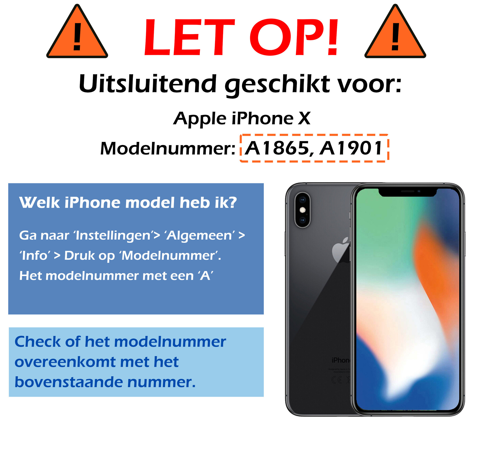 Nomfy Hoesje Geschikt voor iPhone X Hoesje 2-in-1 Bookcase Hoes Case Uitneembaar - Hoes Geschikt voor iPhone X Hoes Cover - Bruin