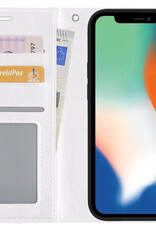 Nomfy Hoesje Geschikt voor iPhone X Hoesje 2-in-1 Bookcase Hoes Case Uitneembaar - Hoes Geschikt voor iPhone X Hoes Cover - Wit