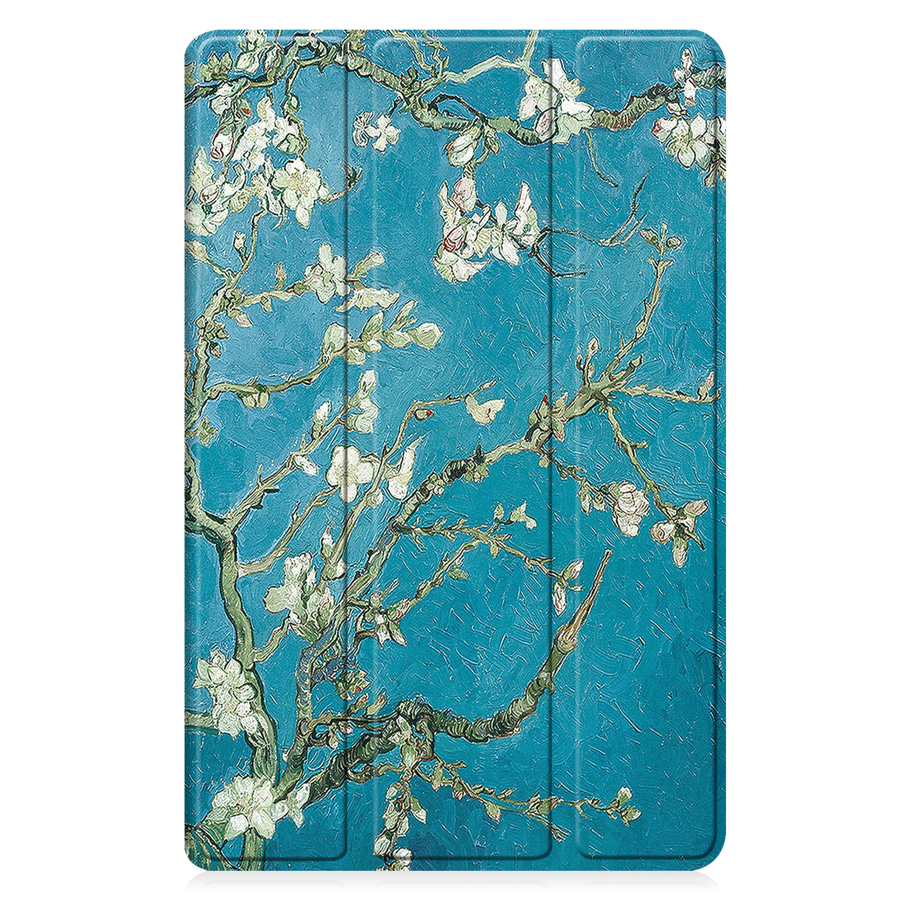 Nomfy Hoes Geschikt voor Samsung Galaxy Tab A9 Plus Hoes Tri-fold Tablet Hoesje Case - Hoesje Geschikt voor Samsung Tab A9 Plus Hoesje Hardcover Bookcase - Bloesem