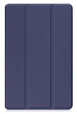 Nomfy Hoes Geschikt voor Samsung Galaxy Tab A9 Plus Hoes Tri-fold Tablet Hoesje Case - Hoesje Geschikt voor Samsung Tab A9 Plus Hoesje Hardcover Bookcase - Donkerblauw