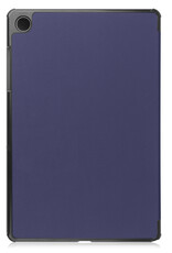 Nomfy Hoes Geschikt voor Samsung Galaxy Tab A9 Plus Hoes Tri-fold Tablet Hoesje Case - Hoesje Geschikt voor Samsung Tab A9 Plus Hoesje Hardcover Bookcase - Donkerblauw