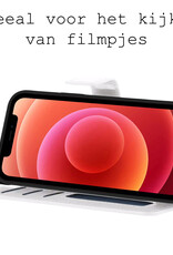 BASEY. Hoes Geschikt voor iPhone Xs Hoesje Bookcase Hoes 2-in-1 Cover - Hoesje Geschikt voor iPhone Xs Hoes 2-in-1 Hoesje Case - Wit
