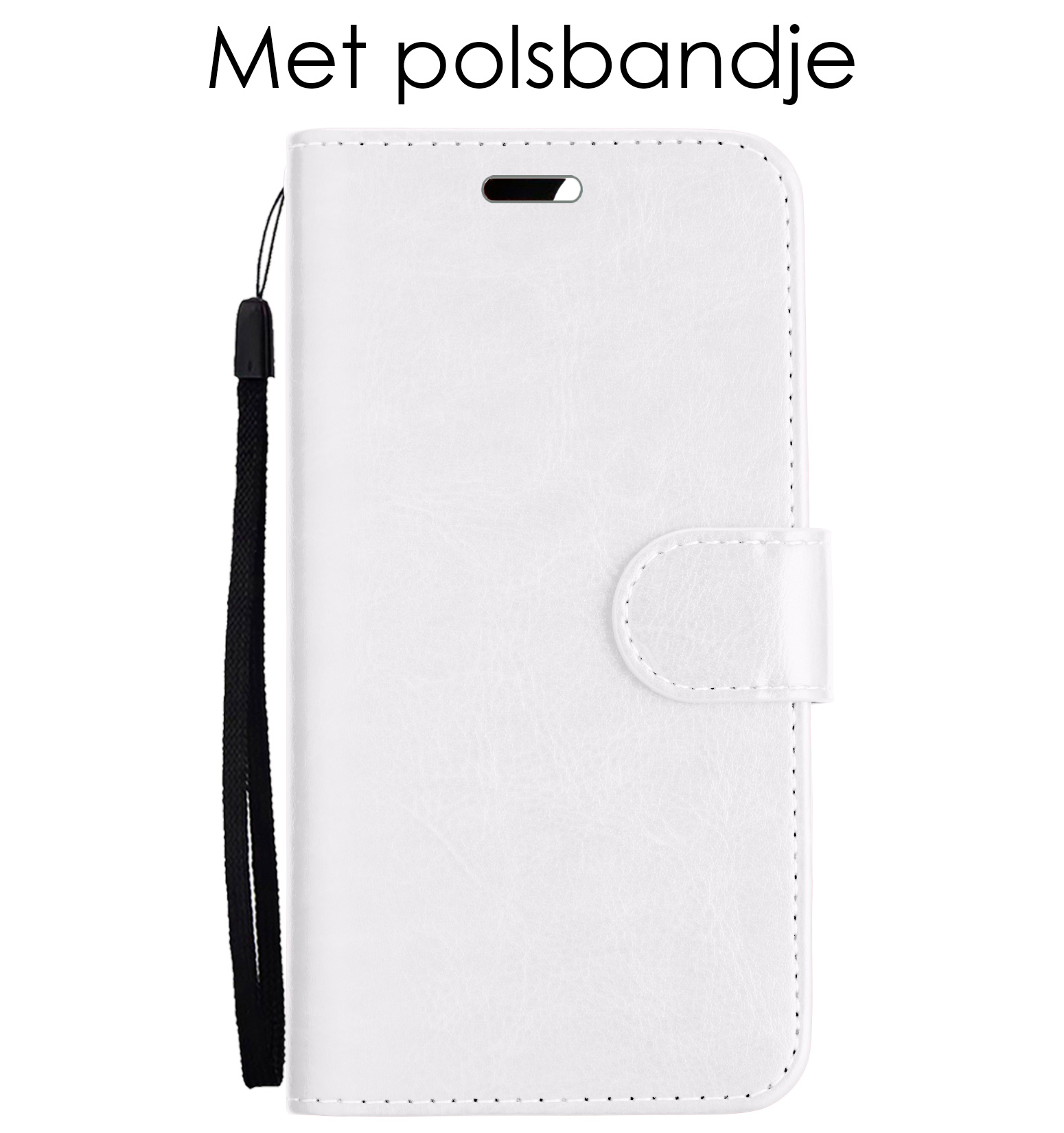 NoXx Hoes Geschikt voor iPhone 13 Pro Hoesje Bookcase Hoes 2-in-1 Uitneembaar Cover Hard Case - Wit