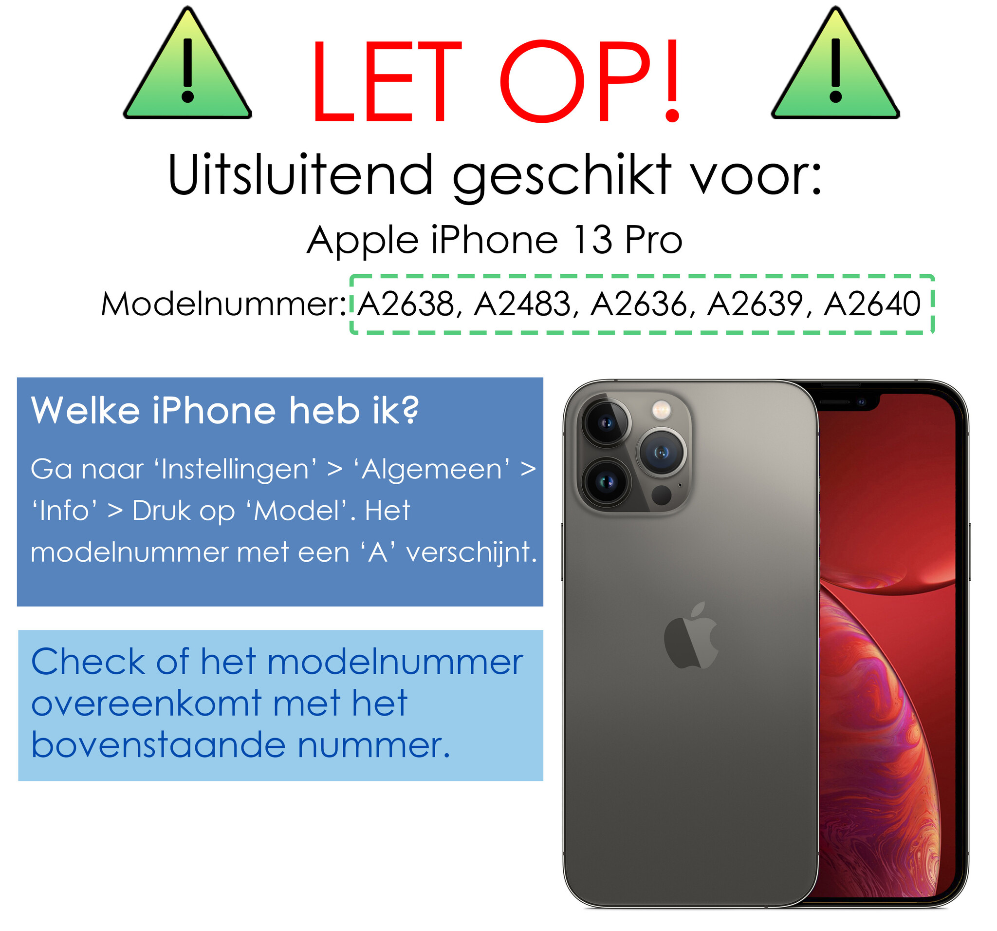 NoXx Hoes Geschikt voor iPhone 13 Pro Hoesje Bookcase Hoes 2-in-1 Uitneembaar Cover Hard Case - Wit