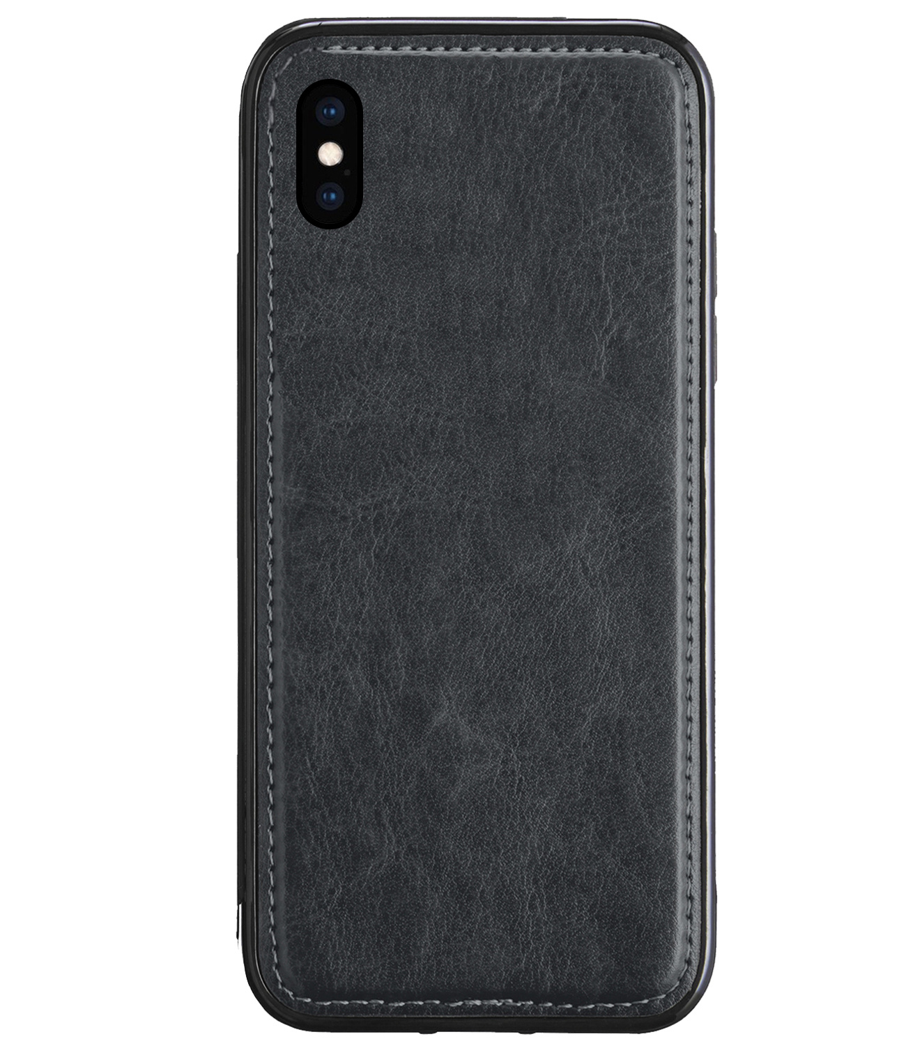 BASEY. Hoes Geschikt voor iPhone Xs Hoesje Bookcase Hoes 2-in-1 Cover - Hoesje Geschikt voor iPhone Xs Hoes 2-in-1 Hoesje Case - Zwart