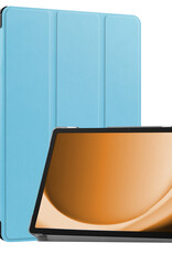 Nomfy Hoes Geschikt voor Samsung Galaxy Tab A9 Plus Hoes Tri-fold Tablet Hoesje Case - Hoesje Geschikt voor Samsung Tab A9 Plus Hoesje Hardcover Bookcase - Lichtblauw