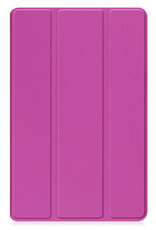 Nomfy Hoes Geschikt voor Samsung Galaxy Tab A9 Plus Hoes Tri-fold Tablet Hoesje Case - Hoesje Geschikt voor Samsung Tab A9 Plus Hoesje Hardcover Bookcase - Paars