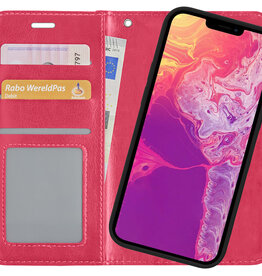 BASEY. BASEY. iPhone 13 Pro 2-in-1 Hoesje BookCase Uitneembaar - Donkerroze