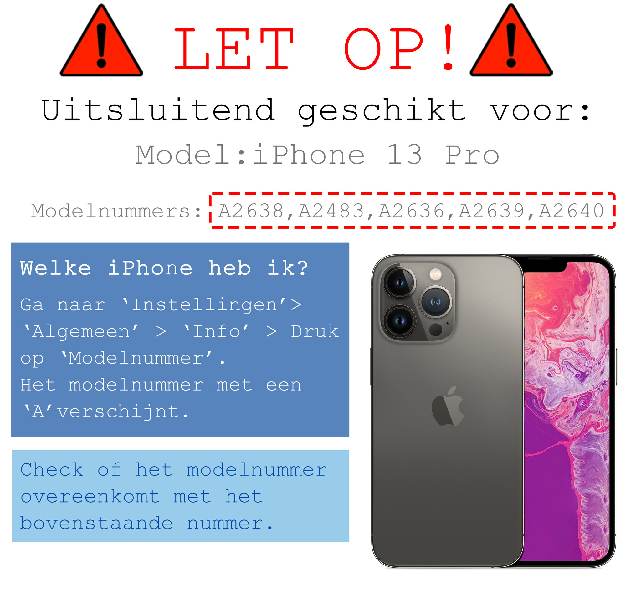 BASEY. Hoes Geschikt voor iPhone 13 Pro Hoesje Bookcase Hoes 2-in-1 Cover - Hoesje Geschikt voor iPhone 13 Pro Hoes 2-in-1 Hoesje Case - Donkerroze