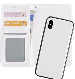 Nomfy Nomfy iPhone Xs 2-in-1 Hoesje BookCase Uitneembaar - Wit