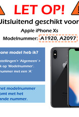 Nomfy Hoesje Geschikt voor iPhone Xs Hoesje 2-in-1 Bookcase Hoes Case Uitneembaar - Hoes Geschikt voor iPhone Xs Hoes Cover - Wit