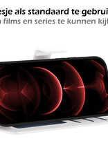 Nomfy Hoesje Geschikt voor iPhone 13 Hoesje 2-in-1 Bookcase Hoes Case Uitneembaar - Hoes Geschikt voor iPhone 13 Hoes Cover - Wit