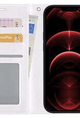 Nomfy Hoesje Geschikt voor iPhone 13 Hoesje 2-in-1 Bookcase Hoes Case Uitneembaar - Hoes Geschikt voor iPhone 13 Hoes Cover - Wit