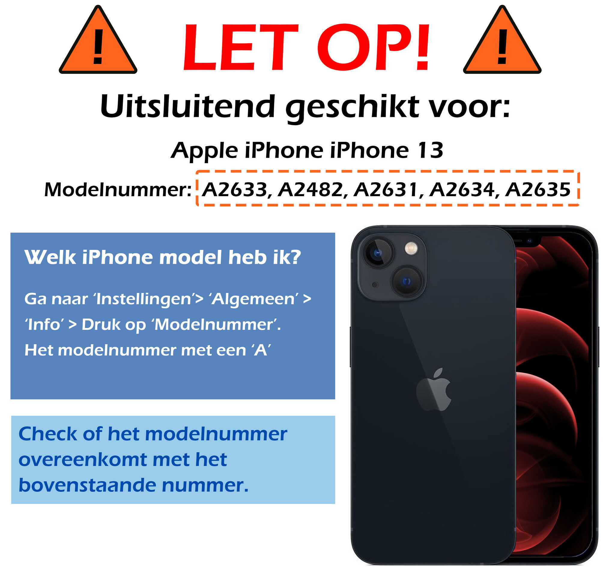 Nomfy Hoesje Geschikt voor iPhone 13 Hoesje 2-in-1 Bookcase Hoes Case Uitneembaar - Hoes Geschikt voor iPhone 13 Hoes Cover - Wit