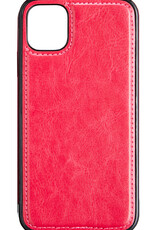 Nomfy Hoesje Geschikt voor iPhone 13 Hoesje 2-in-1 Bookcase Hoes Case Uitneembaar - Hoes Geschikt voor iPhone 13 Hoes Cover - Donkerroze