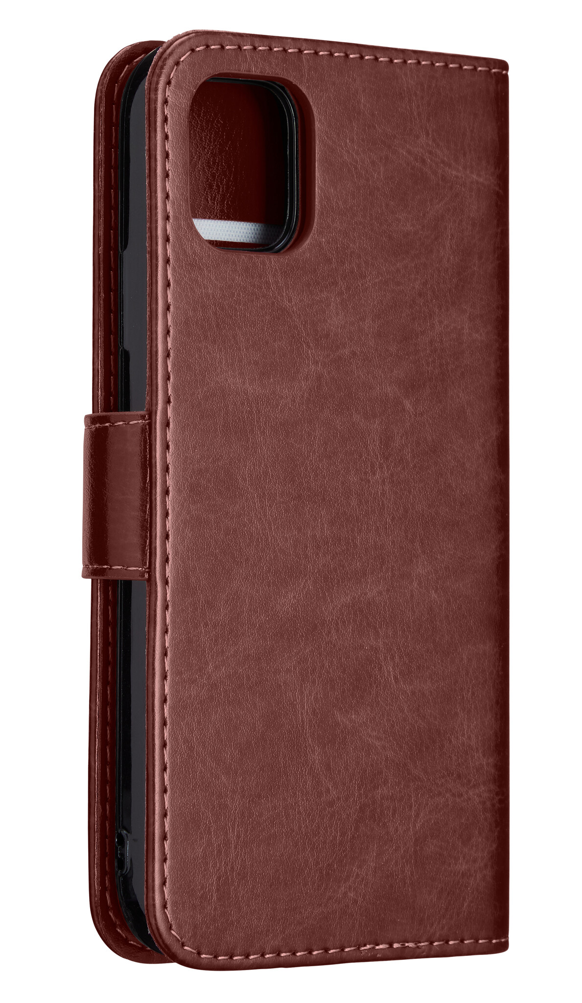 NoXx Hoes Geschikt voor iPhone 13 Hoesje Bookcase Hoes 2-in-1 Uitneembaar Cover Hard Case - Bruin