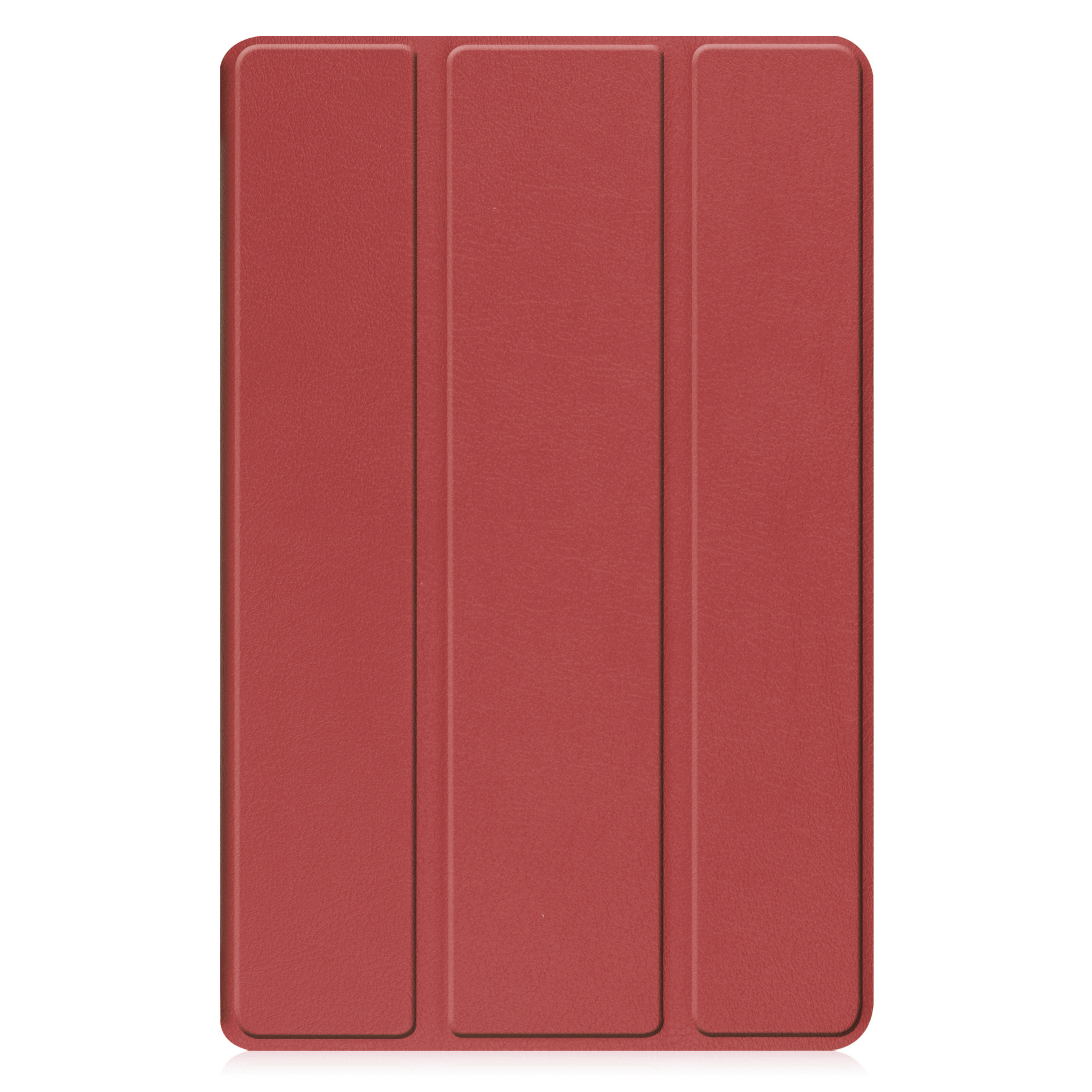 BASEY. Hoesje Geschikt voor Samsung Galaxy Tab A9 Hoes Case Tablet Hoesje Tri-fold Met Screenprotector - Hoes Geschikt voor Samsung Tab A9 Hoesje Hard Cover Bookcase Hoes - Donkerrood