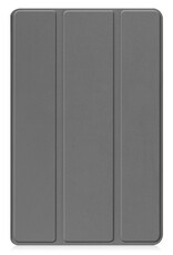 BASEY. Hoesje Geschikt voor Samsung Galaxy Tab A9 Hoes Case Tablet Hoesje Tri-fold Met Screenprotector - Hoes Geschikt voor Samsung Tab A9 Hoesje Hard Cover Bookcase Hoes - Grijs