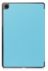 BASEY. Hoesje Geschikt voor Samsung Galaxy Tab A9 Hoes Case Tablet Hoesje Tri-fold Met Screenprotector - Hoes Geschikt voor Samsung Tab A9 Hoesje Hard Cover Bookcase Hoes - Lichtblauw