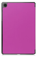 BASEY. Hoesje Geschikt voor Samsung Galaxy Tab A9 Hoes Case Tablet Hoesje Tri-fold Met Screenprotector - Hoes Geschikt voor Samsung Tab A9 Hoesje Hard Cover Bookcase Hoes - Paars