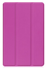 BASEY. Hoesje Geschikt voor Samsung Galaxy Tab A9 Hoes Case Tablet Hoesje Tri-fold Met Screenprotector - Hoes Geschikt voor Samsung Tab A9 Hoesje Hard Cover Bookcase Hoes - Paars