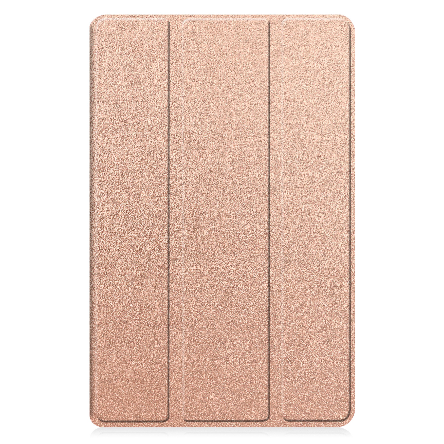 BASEY. Hoesje Geschikt voor Samsung Galaxy Tab A9 Hoes Case Tablet Hoesje Tri-fold Met Screenprotector - Hoes Geschikt voor Samsung Tab A9 Hoesje Hard Cover Bookcase Hoes - Rosé goud
