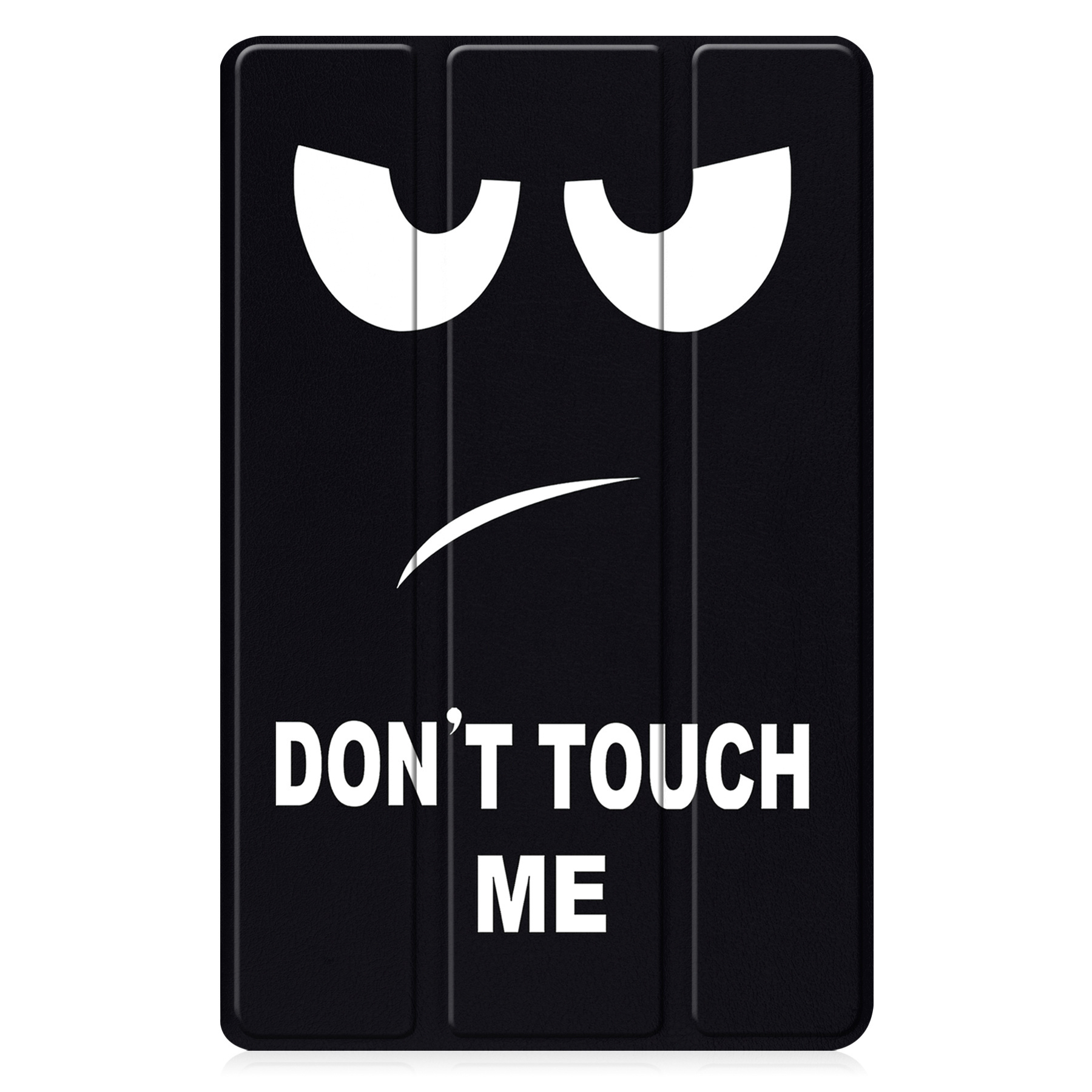 BASEY. Hoesje Geschikt voor Samsung Galaxy Tab A9 Hoes Case Tablet Hoesje Tri-fold Met Screenprotector - Hoes Geschikt voor Samsung Tab A9 Hoesje Hard Cover Bookcase Hoes - Don't Touch Me