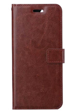 BASEY. Hoes Geschikt voor iPhone 13 Hoesje Bookcase Hoes 2-in-1 Cover - Hoesje Geschikt voor iPhone 13 Hoes 2-in-1 Hoesje Case - Bruin