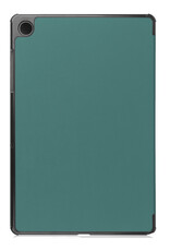 NoXx Hoesje Geschikt voor Samsung Galaxy Tab A9 Hoesje Case Hard Cover Hoes Book Case Met Screenprotector - Donkergroen