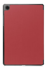 NoXx Hoesje Geschikt voor Samsung Galaxy Tab A9 Hoesje Case Hard Cover Hoes Book Case Met Screenprotector - Donkerrood