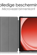 NoXx Hoesje Geschikt voor Samsung Galaxy Tab A9 Hoesje Case Hard Cover Hoes Book Case Met Screenprotector - Lichtblauw