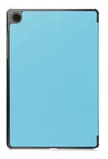 NoXx Hoesje Geschikt voor Samsung Galaxy Tab A9 Hoesje Case Hard Cover Hoes Book Case Met Screenprotector - Lichtblauw