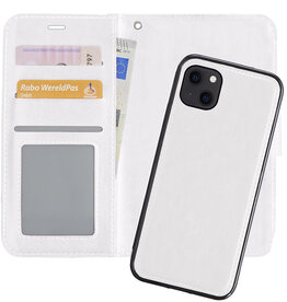 Nomfy Nomfy iPhone 13 Mini 2-in-1 Hoesje BookCase Uitneembaar - Wit