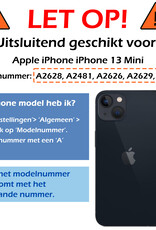 Nomfy Hoesje Geschikt voor iPhone 13 Mini Hoesje 2-in-1 Bookcase Hoes Case Uitneembaar - Hoes Geschikt voor iPhone 13 Mini Hoes Cover - Wit