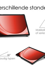 NoXx Hoesje Geschikt voor Samsung Galaxy Tab A9 Hoesje Case Hard Cover Hoes Book Case Met Screenprotector - Don't Touch Me