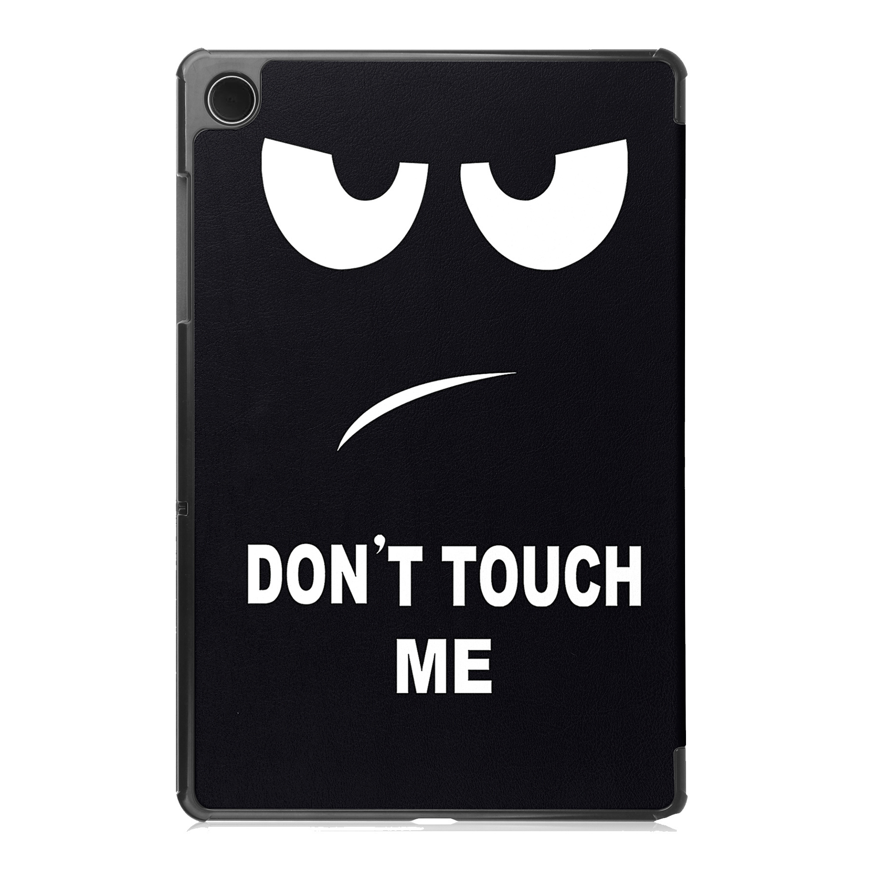 NoXx Hoesje Geschikt voor Samsung Galaxy Tab A9 Hoesje Case Hard Cover Hoes Book Case Met Screenprotector - Don't Touch Me