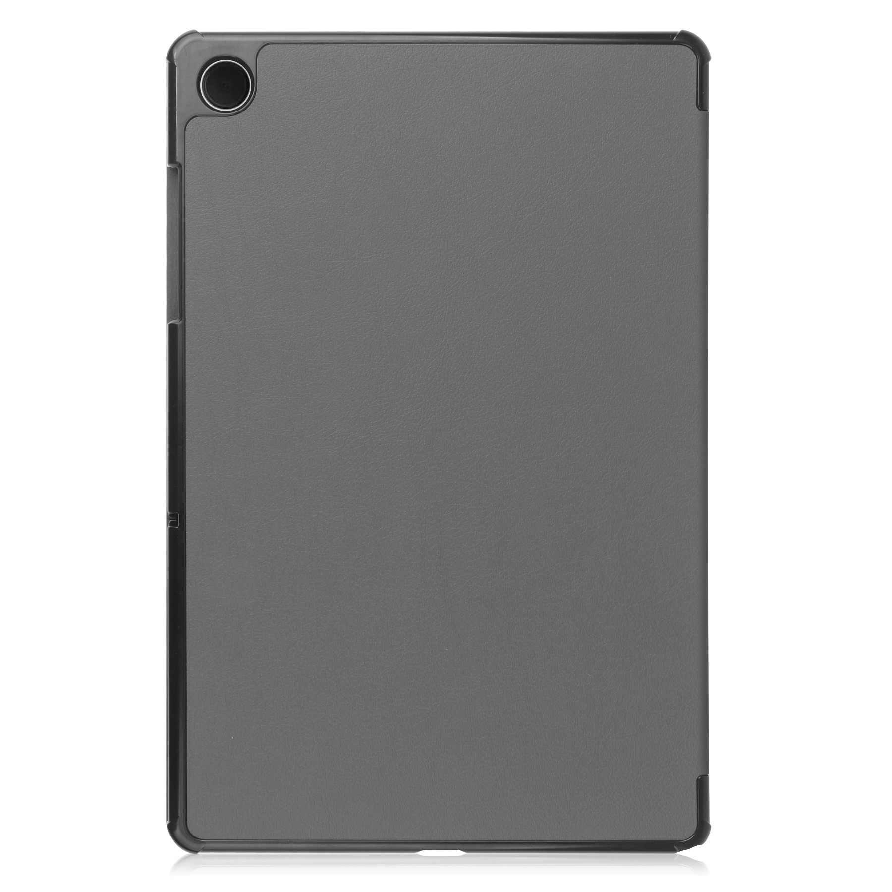Nomfy Hoes Geschikt voor Samsung Galaxy Tab A9 Hoes Tri-fold Tablet Hoesje Case Met Screenprotector - Hoesje Geschikt voor Samsung Tab A9 Hoesje Hardcover Bookcase - Grijs