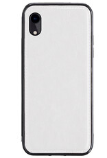 BASEY. Hoes Geschikt voor iPhone XR Hoesje Bookcase Hoes 2-in-1 Cover - Hoesje Geschikt voor iPhone XR Hoes 2-in-1 Hoesje Case - Wit