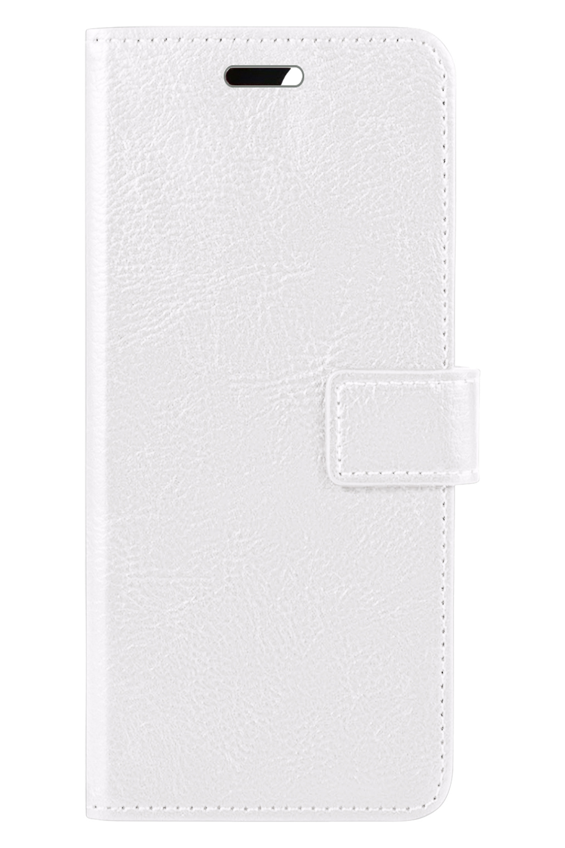 BASEY. Hoes Geschikt voor iPhone XR Hoesje Bookcase Hoes 2-in-1 Cover - Hoesje Geschikt voor iPhone XR Hoes 2-in-1 Hoesje Case - Wit