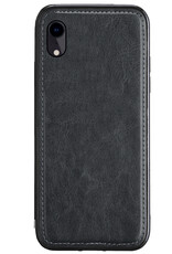 BASEY. Hoes Geschikt voor iPhone XR Hoesje Bookcase Hoes 2-in-1 Cover - Hoesje Geschikt voor iPhone XR Hoes 2-in-1 Hoesje Case - Zwart