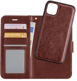 NoXx NoXx iPhone 13 Mini 2-in-1 Hoesje BookCase Uitneembaar - Bruin