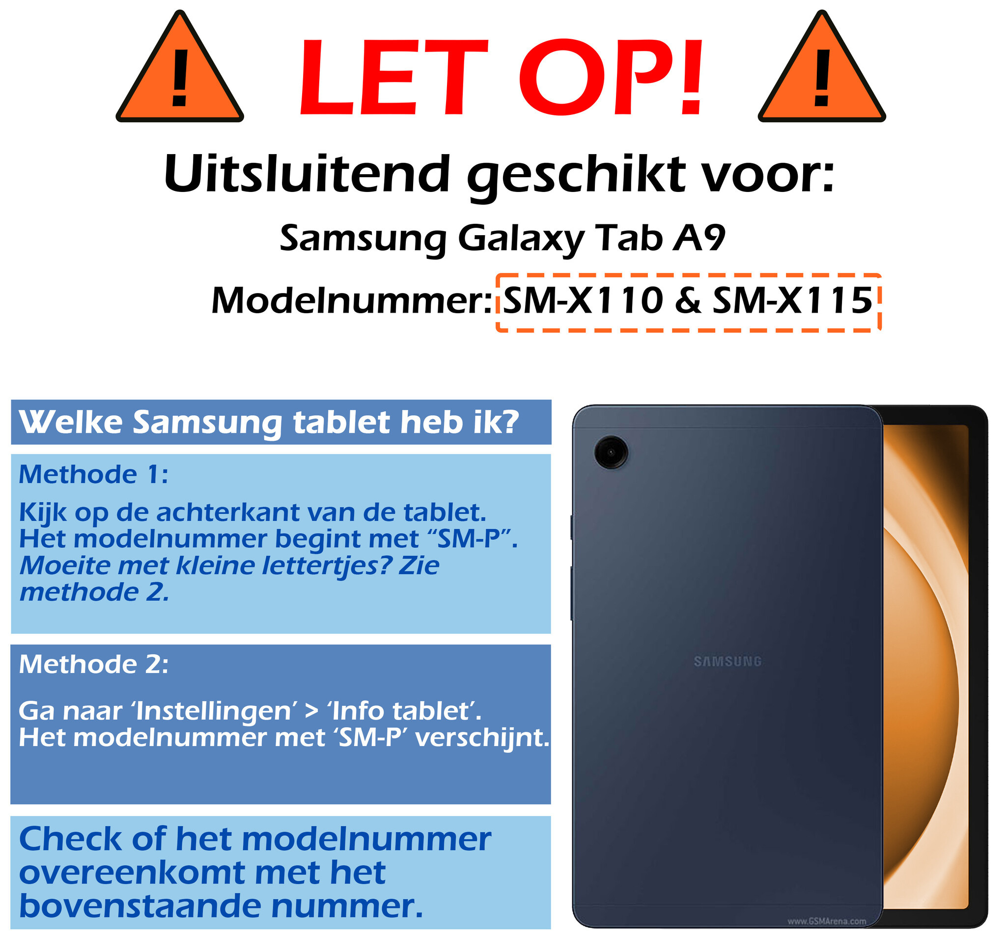 Nomfy Hoes Geschikt voor Samsung Galaxy Tab A9 Hoes Tri-fold Tablet Hoesje Case Met Screenprotector - Hoesje Geschikt voor Samsung Tab A9 Hoesje Hardcover Bookcase - Don't Touch Me