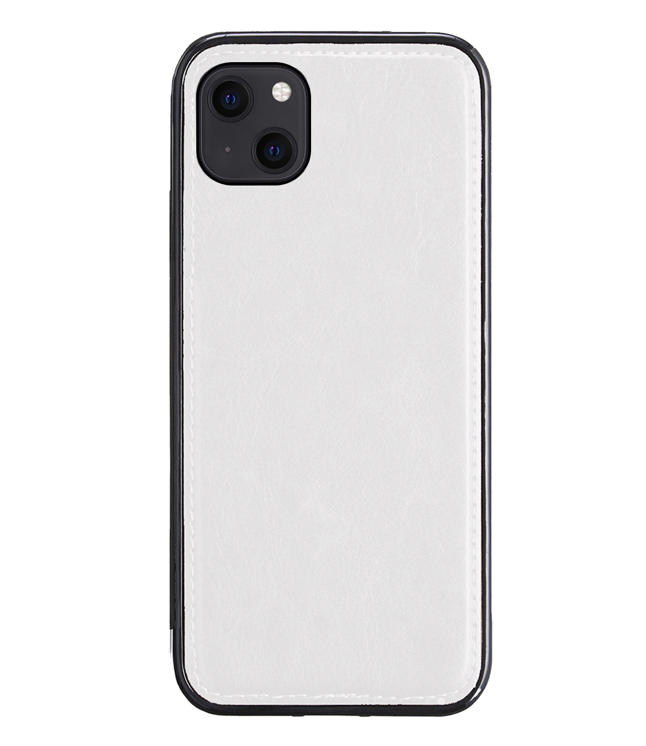 BASEY. Hoes Geschikt voor iPhone 13 Mini Hoesje Bookcase Hoes 2-in-1 Cover - Hoesje Geschikt voor iPhone 13 Mini Hoes 2-in-1 Hoesje Case - Wit