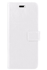 BASEY. Hoes Geschikt voor iPhone 13 Mini Hoesje Bookcase Hoes 2-in-1 Cover - Hoesje Geschikt voor iPhone 13 Mini Hoes 2-in-1 Hoesje Case - Wit