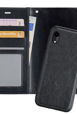 Nomfy Hoesje Geschikt voor iPhone XR Hoesje 2-in-1 Bookcase Hoes Case Uitneembaar - Hoes Geschikt voor iPhone XR Hoes Cover - Zwart