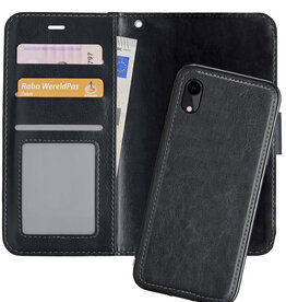 Nomfy Nomfy iPhone XR 2-in-1 Hoesje BookCase Uitneembaar - Zwart